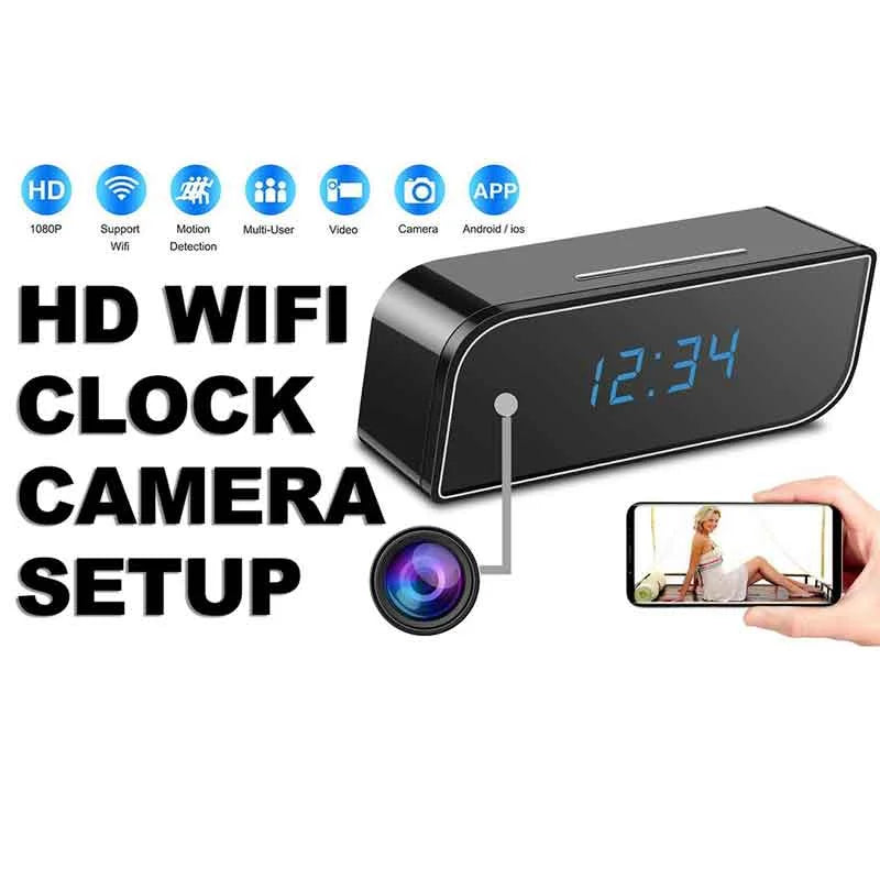 Table Clock with hidden HD Camera