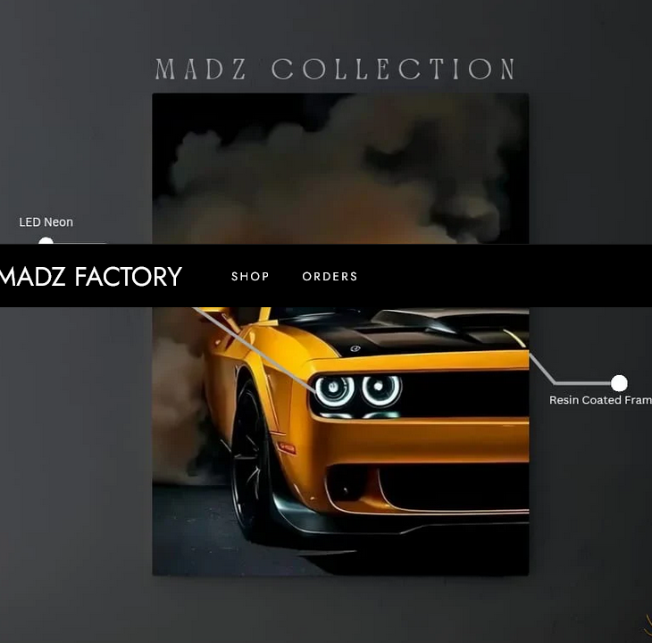 Dodge Challenger Front DRLs White Light | Resin Neon Frame | 4k Premium