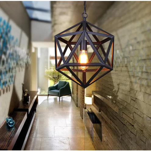 New Hexagon Lamp Geometric Light Hanging Light Fancy