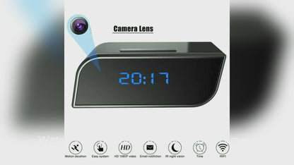 Table Clock with hidden HD Camera