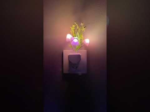 Automatic Sensor Light Night , Automatic Color Changing , Romantic Flower , LED Night Lights